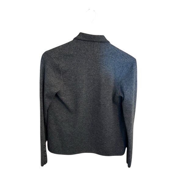 Ann Taylor Loft Women’s Cardigan Gray Open Front Draped Sweater Size Small - Picture 2 of 8